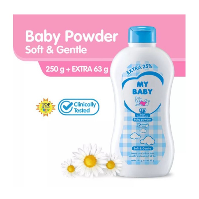 my baby bedak powder 250gr + 63 gr