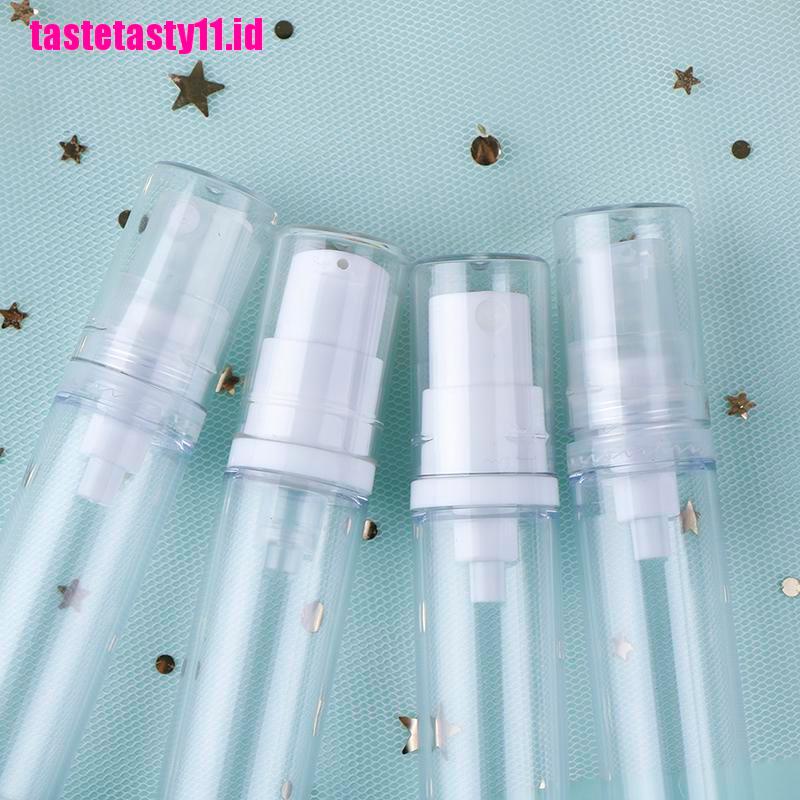 2pcs Botol Pompa Vakum Kosong Isi Ulang Bahan Plastik Ukuran 5 / 10 / 15ml