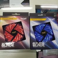 Fan Casing 12 Cm Armageddon AZURE BLADE Warna BIRU TRANSPARAN BLUE LED PC CASE FAN GAMING
