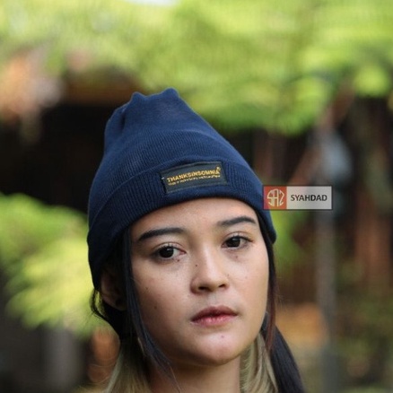 beanie hat bordir thanksinsomnia topi kupluk rajut pria wanita distro