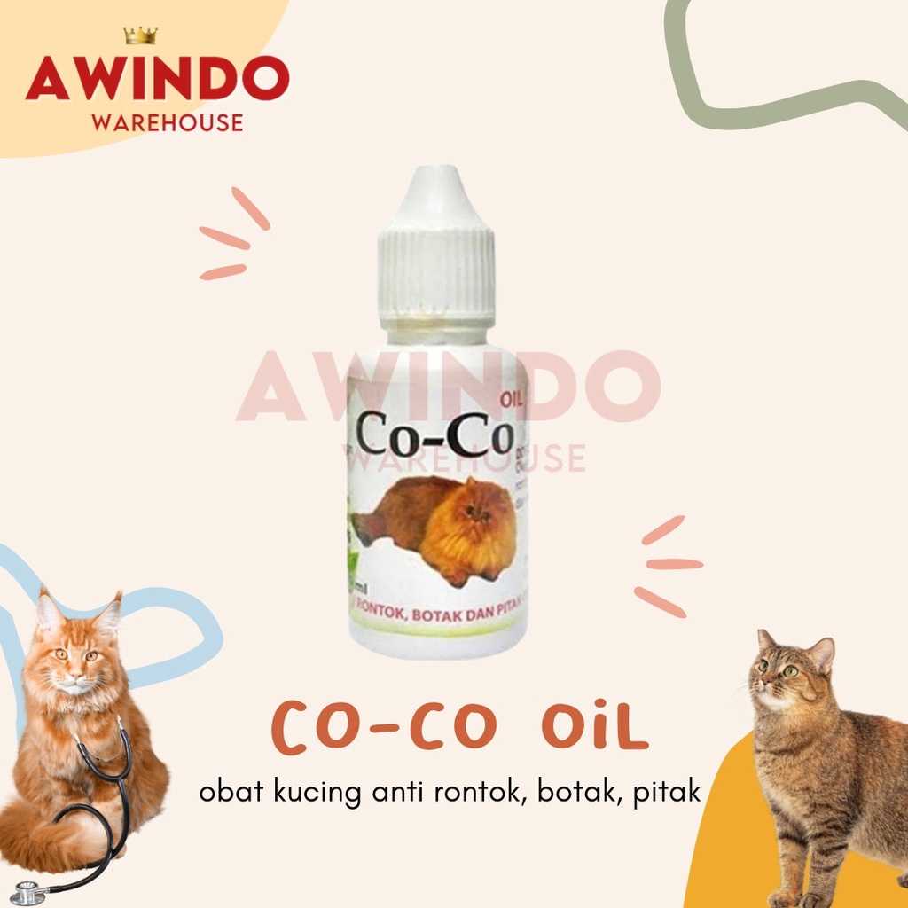 COCO OIL CAT - Obat Kucing Anti Bulu Rontok Botak Pitak Co Co Oil