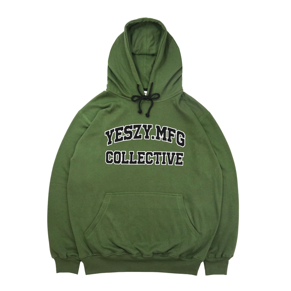 YESZY.MFG Hoodie Olive University Embroidery