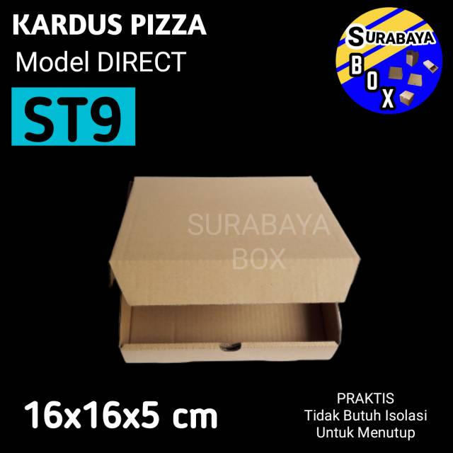 

KARDUS PIZZA 16x16x5cm KOTAK AKSESORIS ST-9 KADO SOUVENIR BOX DUS PACKING