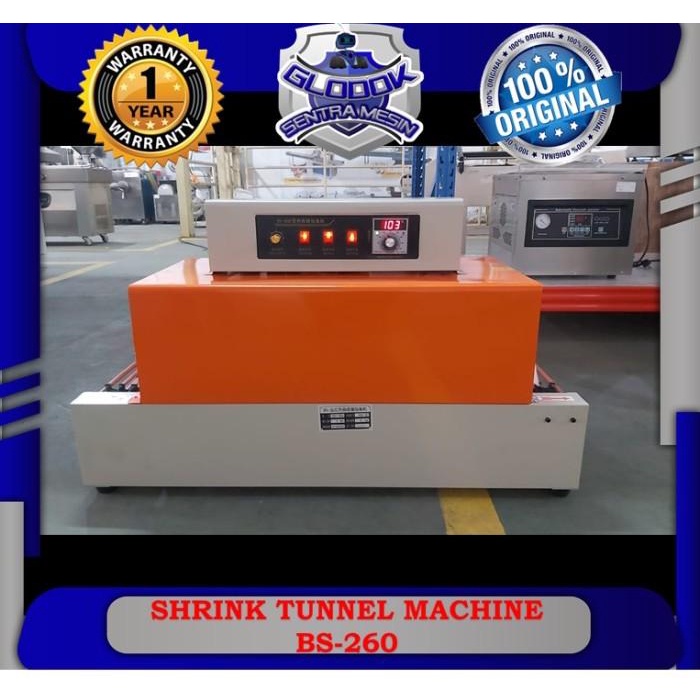 Sealer Mesin Shrink Tunnel / Mesin Penyusut Plastik Bs-260 Heavypack