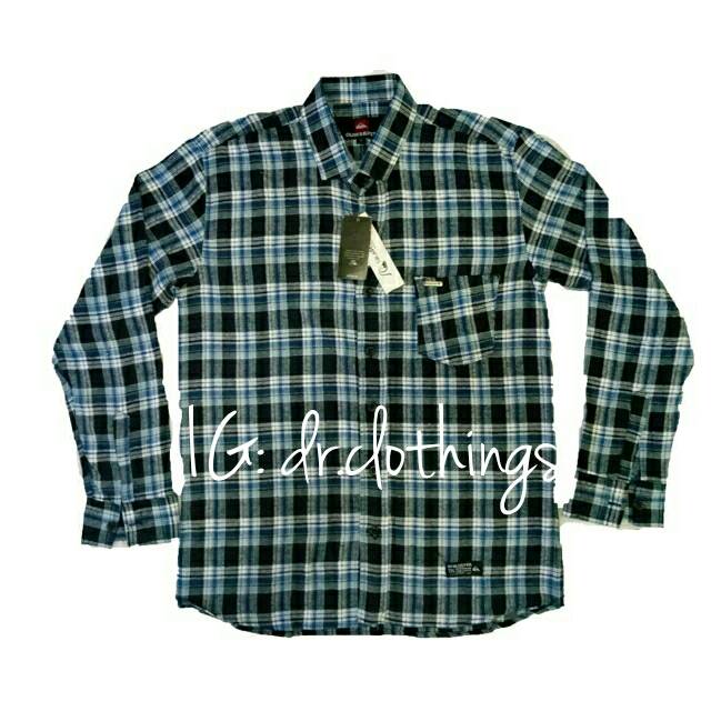 Kemeja Panjang Hem Flanel Distro Surf Quiksilver