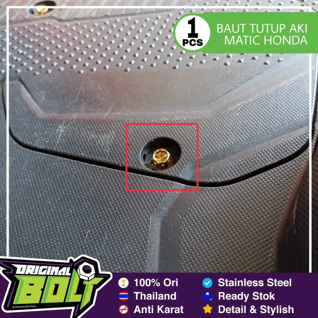 Baut Tutup Aki Probolt Stainless HENG Thailand Vario 125 150 Beat Fi Esp