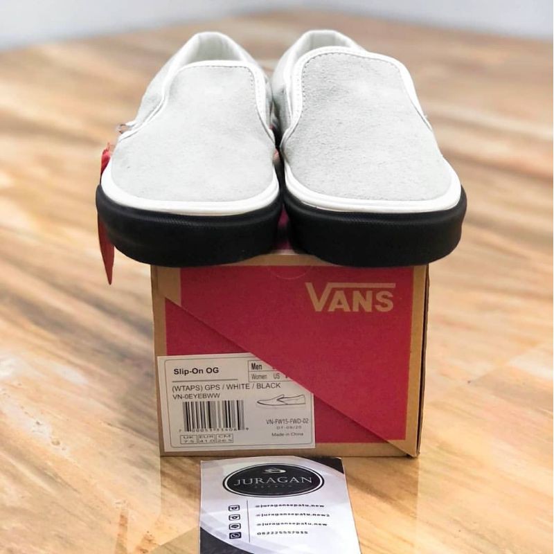 Vans Vault OG Classic Slip On LX x WTAPS &quot;White Black&quot;