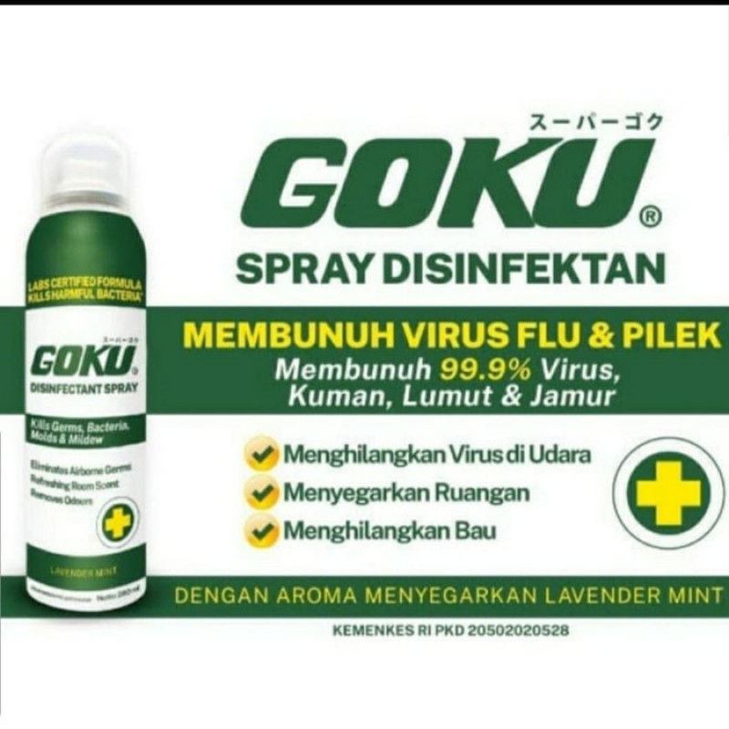 Goku Disinfectant Spray Anti Kuman dan Virus - 280ml