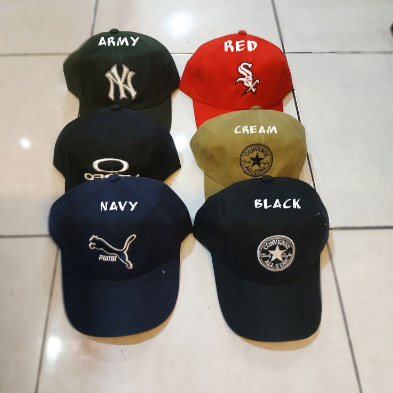 Topi polos baseball Cotton twill KATUN TWILL rell / topi polos kain unisex / topi baseball / topi po