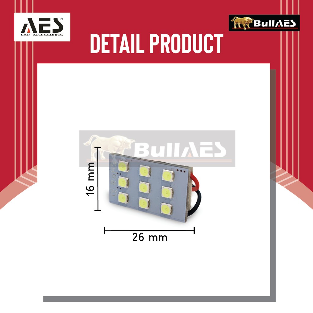 Lampu LED Plafon 9 Mata SMD 3030 Premium Quality Merk AES