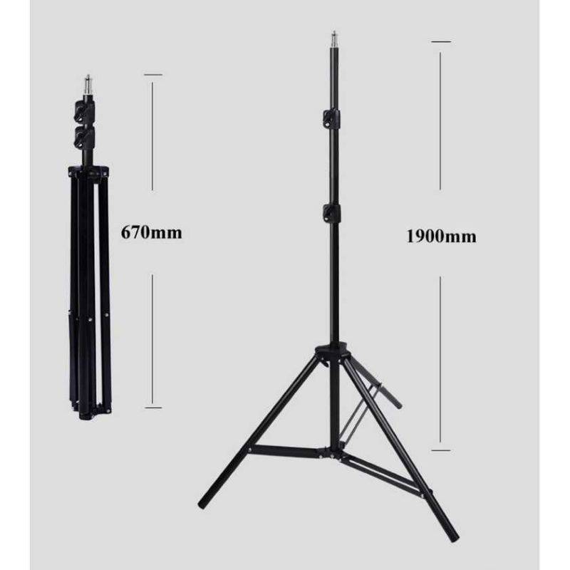 Paket Lengkap Ring Light Curve 120LED 10Inch Holder+Tripod