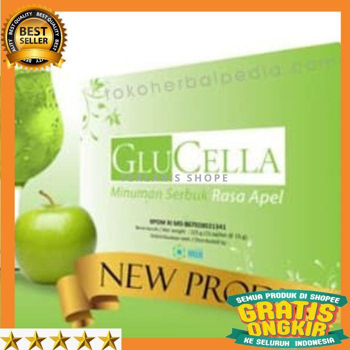 

GTLS0379 TERLARIS SHOPE GLUCELLA Minuman Kesehatan Suplemen Kesehatan Rasa Apel