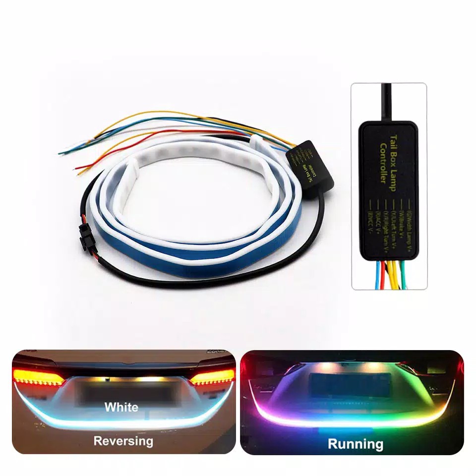 LAMPU LED BAGASI MOBIL LED, TAIL TRUNK RGB 120CM