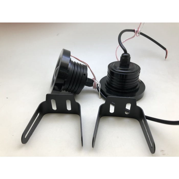 BAROKAH GAMIS ANTI AIR lampu kabut sorot fokus sepasang with angel eye cob aluminium