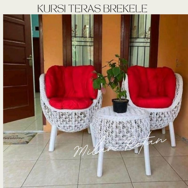 Kursi Teras Rotan Brekele Sintetis