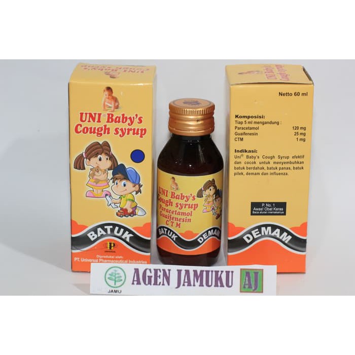 Uni Ba Cough Syrup 60 Ml Obat Batuk Pilek Bayi Indonesia