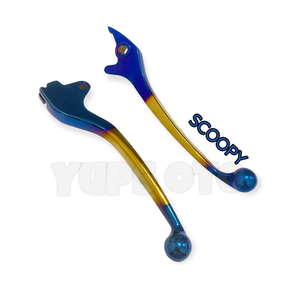 HANDLE REM SCOOPY TWOTONE MODEL STANDAR HANDLE SCOOPY PELANGI 2TONE HANDEL SET KANAN KIRI HENDEL HONDA SCOOPY