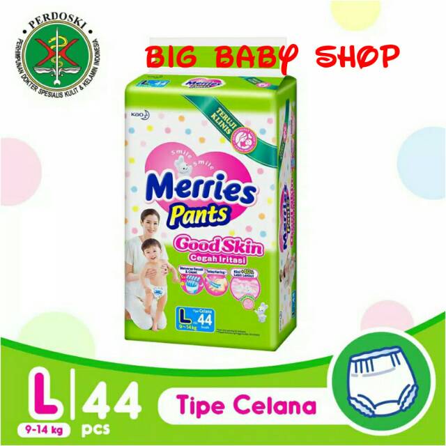 MERRIES Pants Good Skin/Popok Celana MERRIES Jumbo Size L44/L 44/L-44