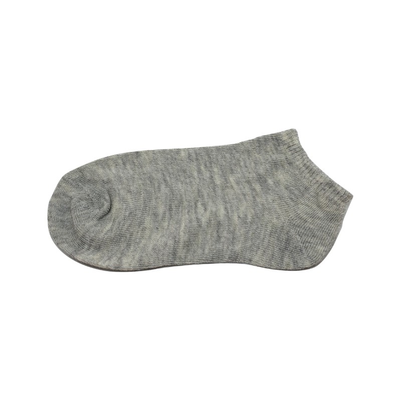 Kaos Kaki Ankle Kaos Kaki Pendek Motif Garis Kaos Kaki Pria Wanita-Grey