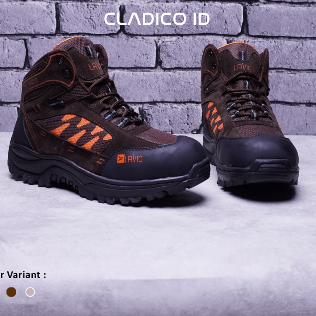 Sepatu Lavio Axel Unisex Pria Wanita Safety Shoes Axel Ujung Besi Size 36 sampai 43 Sol Karet Anti Slip Tidak Licin Outdoor Haiking Kerja Lapangan Proyek Pabrik Karyawan Mendaki Gunung Hiking Boots Tinggi High Quality Premium Mood Booster