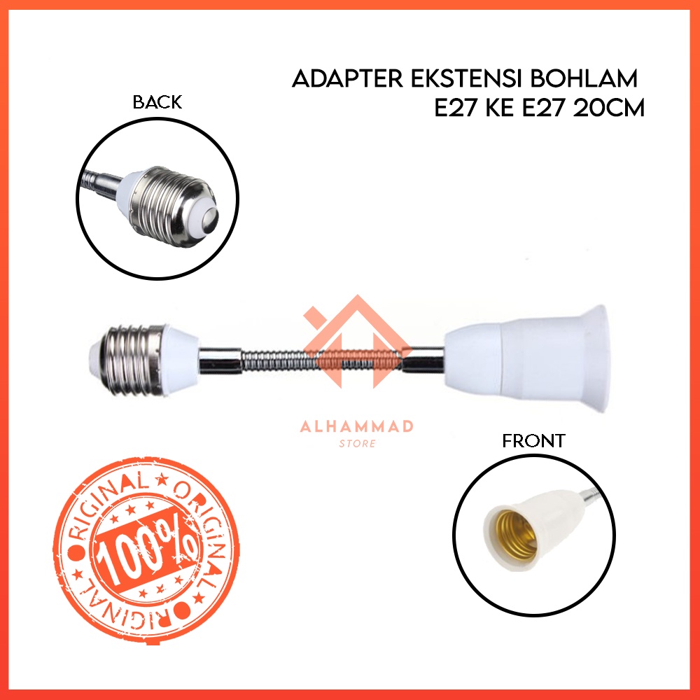 Adapter Ekstensi Bohlam E27 ke E27 20cm