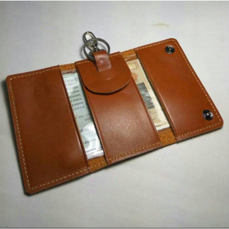 Dompet STNK / Gantungan Kunci Motor / Mobil 100% Kulit Asli