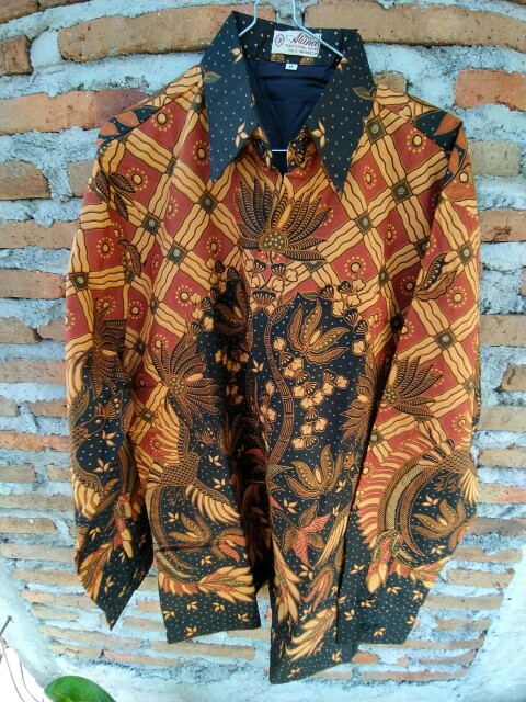 Batik Aluna Lengan Panjang Pria Solo Cowok Slimfit Terbaru Original Premium