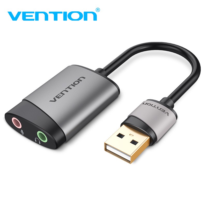 Vention Kabel Adapter Konverter USB 2.0 Ke Jack Audio 3.5mm