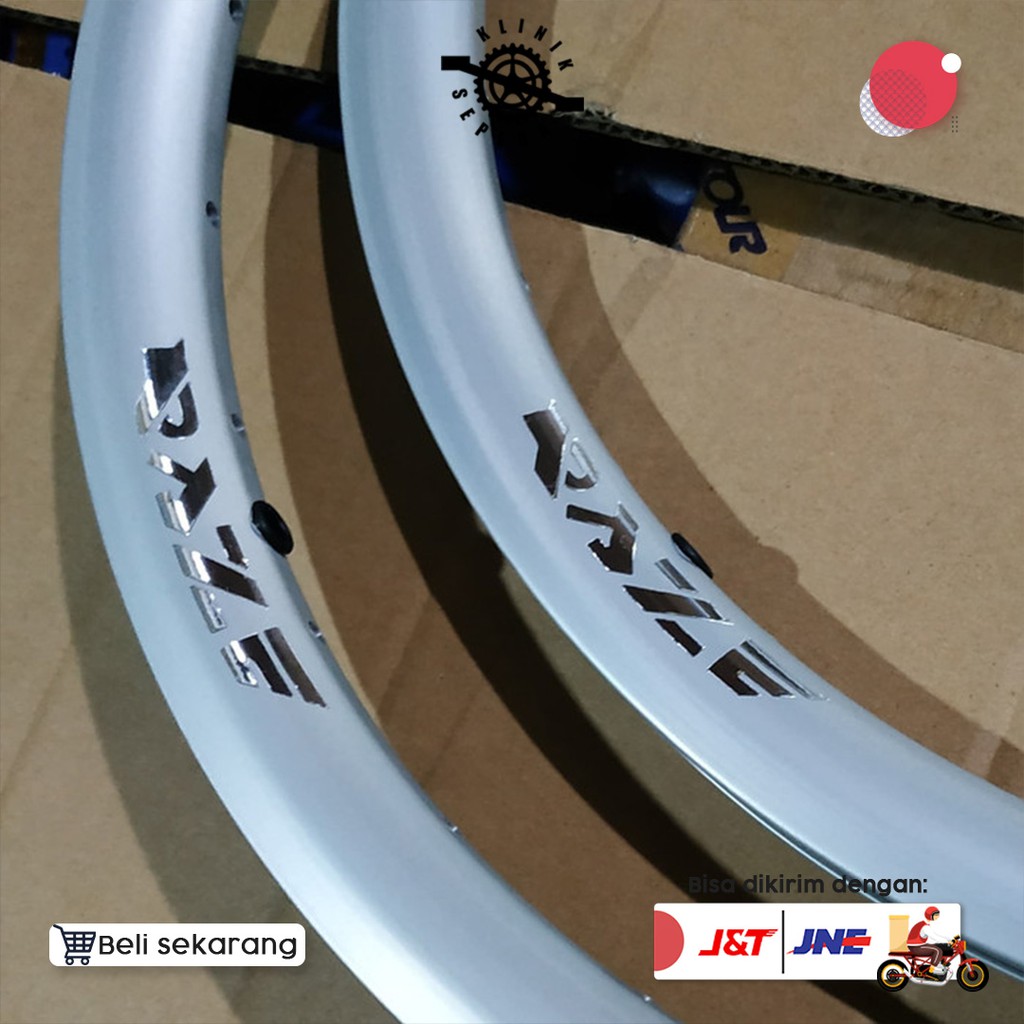 Rim Velg Seli 20 Murni 406 Komponen Sepeda Perlegnkapan Sepeda - New