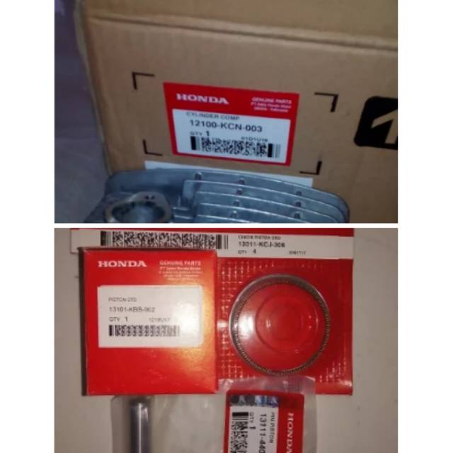 CYLINDER BLOK TIGER LENGKAP DENGAN PISTON SET TIGER SIZE STD ATAU NOL ORI AHM MURAH