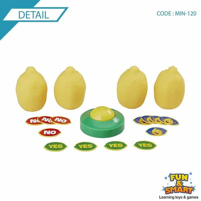 Mainan anak-anak dewasa seru loaded lemons berbentuk buah lemon best toys permainan tebak-tebakan