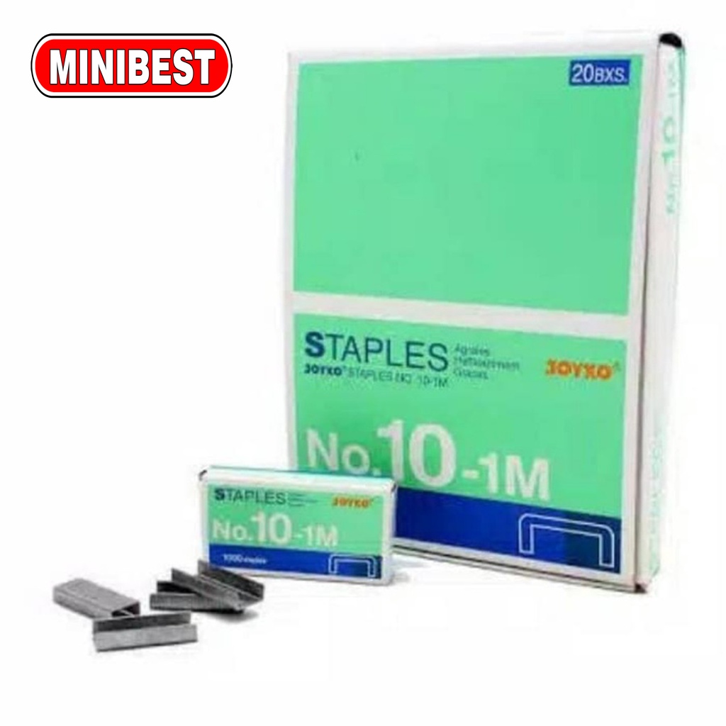 ISI STAPLES JOYKO NO 10-1M REFILL STAPLER JEPRETAN HEKTER 10 TEMBAK STEPLER KECIL MURAH STEPLES HD