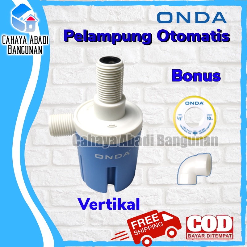 Pelampung Otomatis Tandon Toren Kran Air Tanpa Listrik ONDA 1/2 Inch