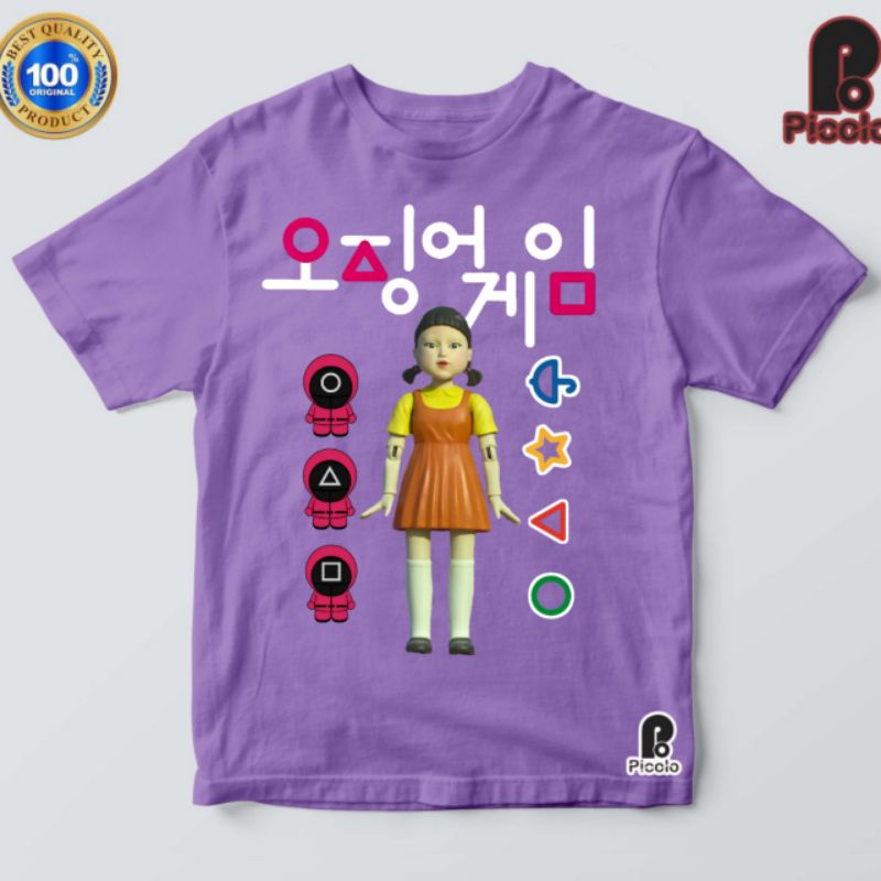 BAJU KAOS ANAK SQUID GAME BAHAN PREMIUM