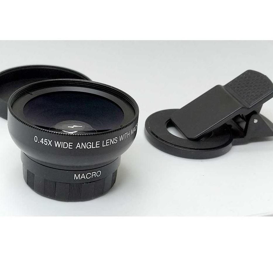 Diskon Khusus Lensa HP Fotografi Super Lebar Wide Angle Lens 0.45x + Macro 12.5x Untuk Smartphone-1