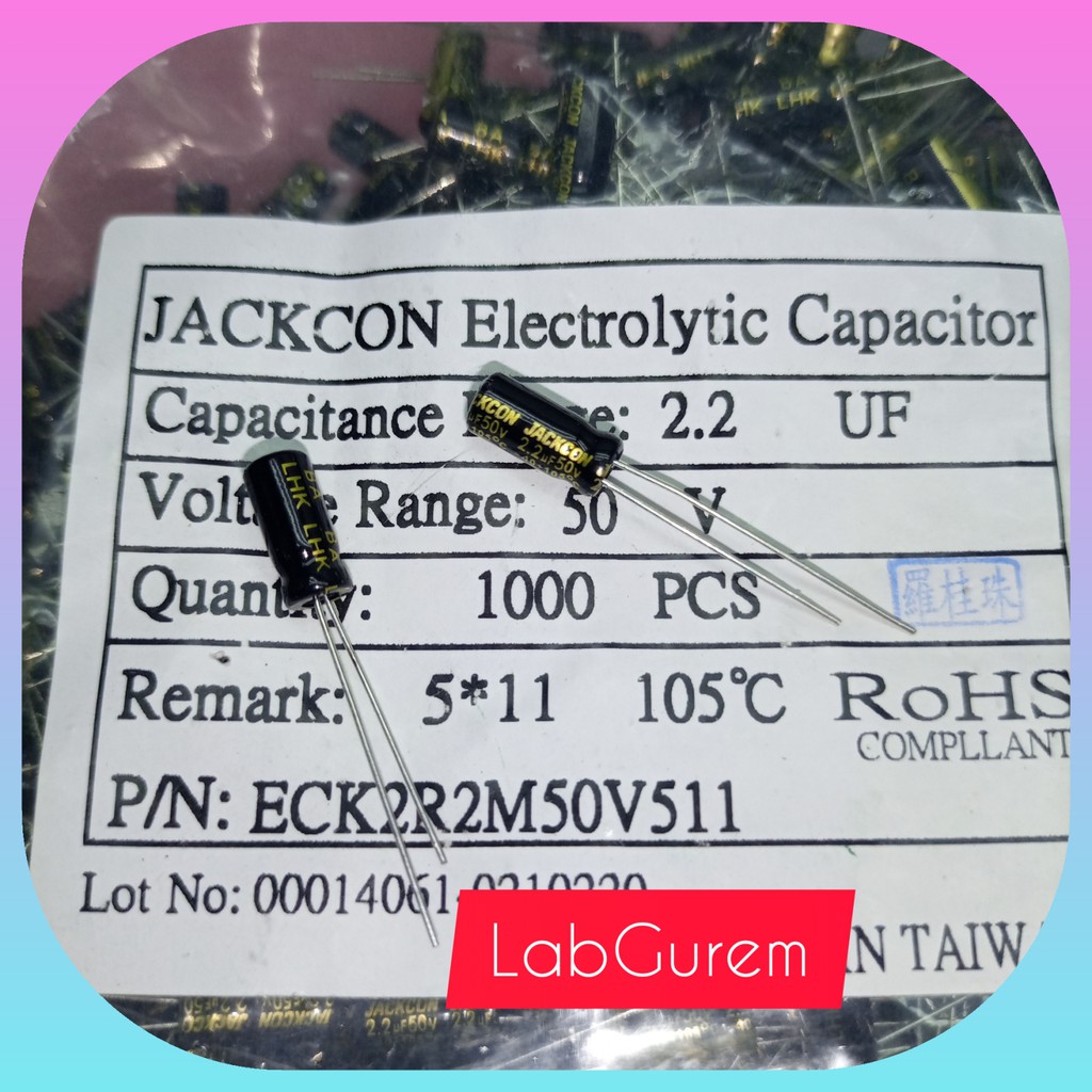 elco 2,2 uf 50v jackon