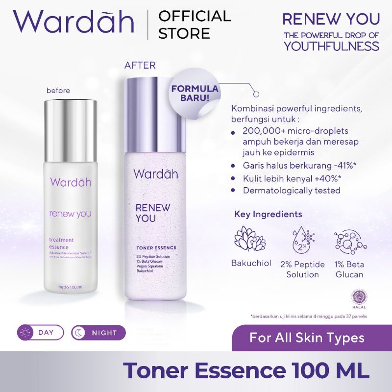 WARDAH RENEWYOU TONER ESSENCE 100% ORIGINAL!