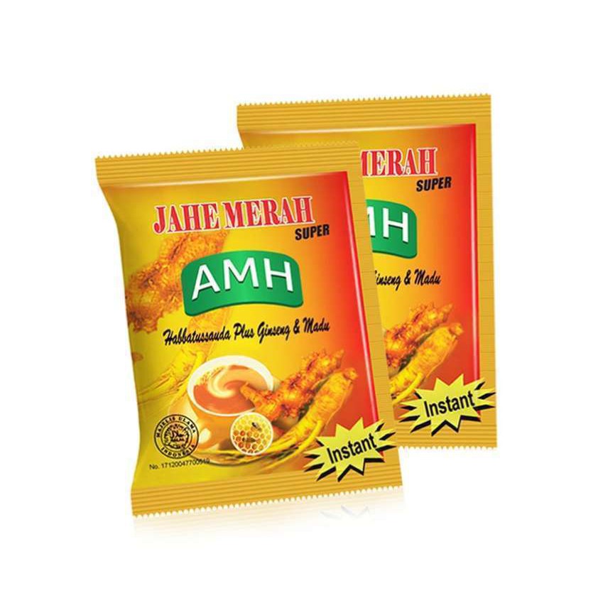 

(1 Sachet ) Minuman Herbal Instan Bubuk Jahe Merah Super AMH Original Murah
