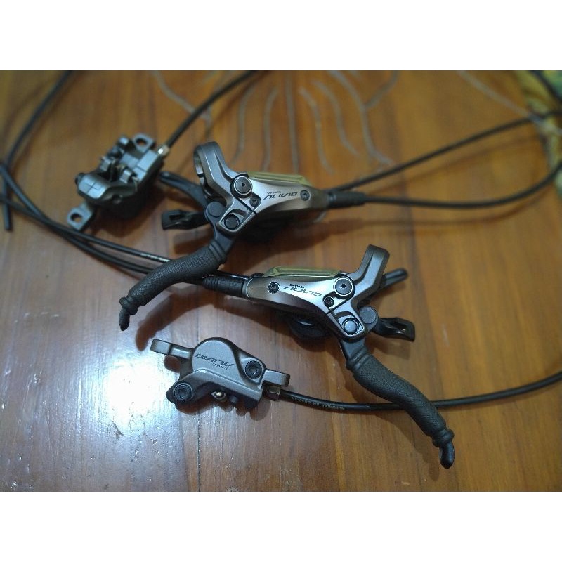 Brakeset Hidrolik Gabung dengan Shifter 9 Speed Merk Shimano Alivio