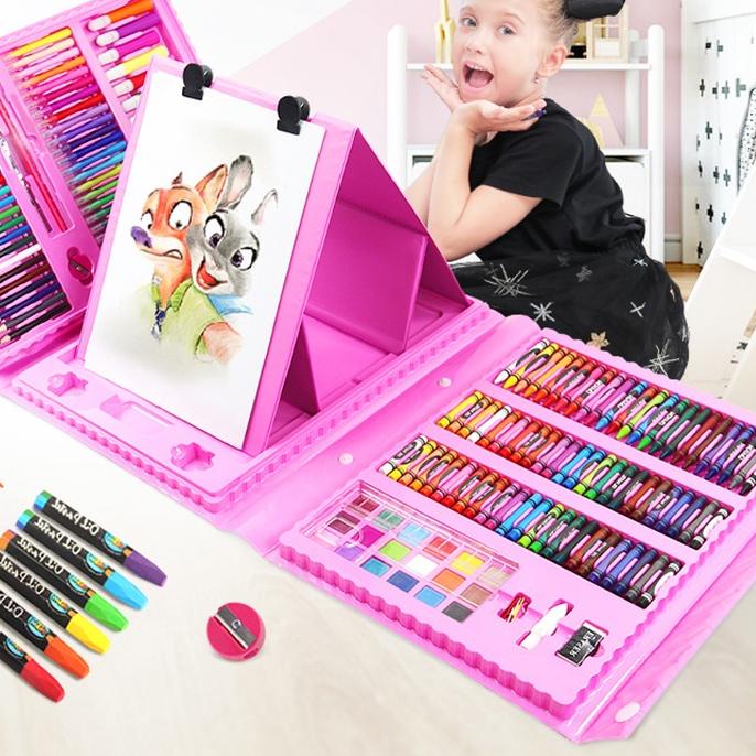 

Grosir ❊ 【uClub】Oil Pastel Crayon 150/208 Macam Warna Set Koper 150/208 in 1 Cocok Untuk - CP4/CP5''