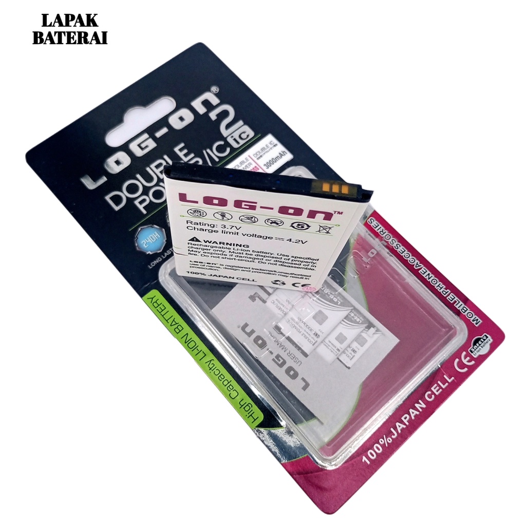 (promo) LOG - ON Baterai everCOSS A65A - batre cross a65a / a80a battery ORIGINAL