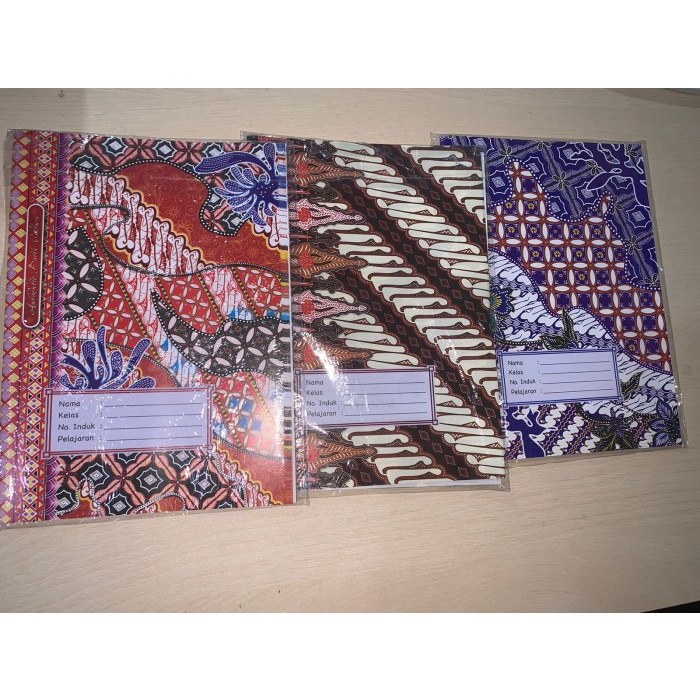 

Sampul Buku motif Batik Boxy isi 20 lembar