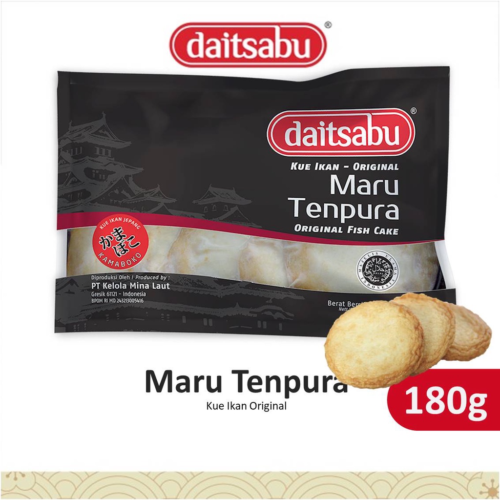 DAITSABU Maru Tempura 180 gr - Fish Cake Original Bentuk Bulat Pipih