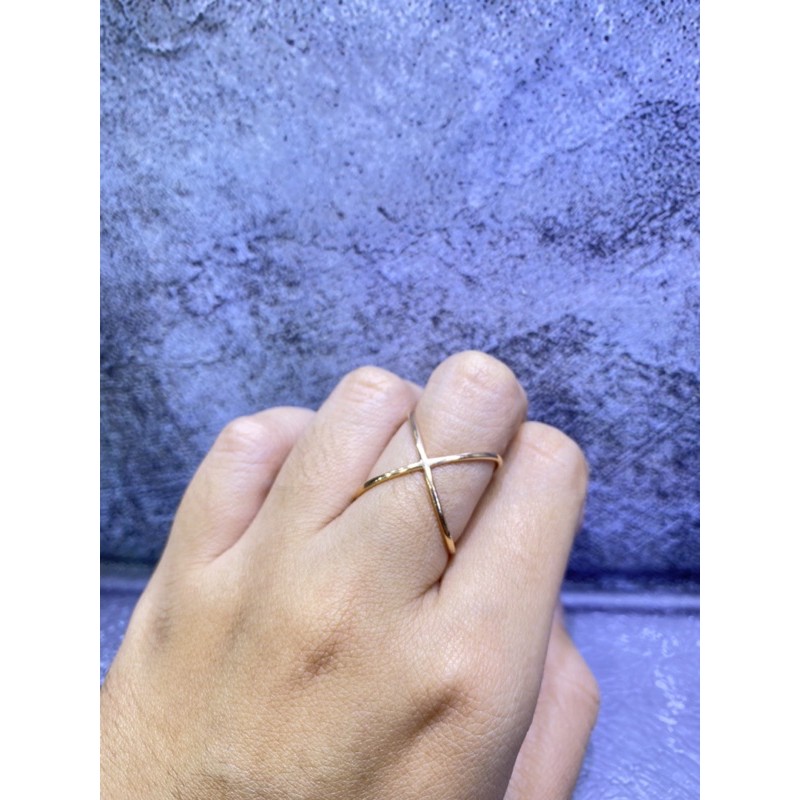 cincin emas model italy rose gold kadar 750