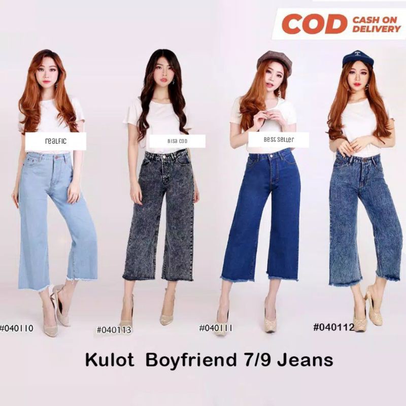 Celana Pendek Kulot jeans celana wanita santai