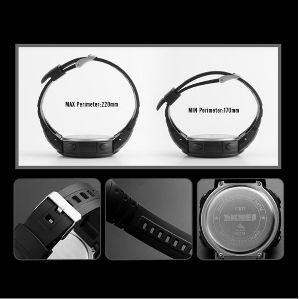SKMEI 1301 Jam Tangan Pria Smartwatch Digital Bluetooth Anti Air WATCHKITE WKOS Image 7