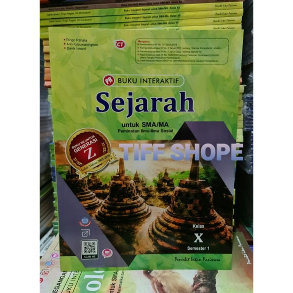 Buku lks pr interaktif sejarah peminatan kelas X,10 semester 1 tahun 2022 kurikulum merdeka belajar 