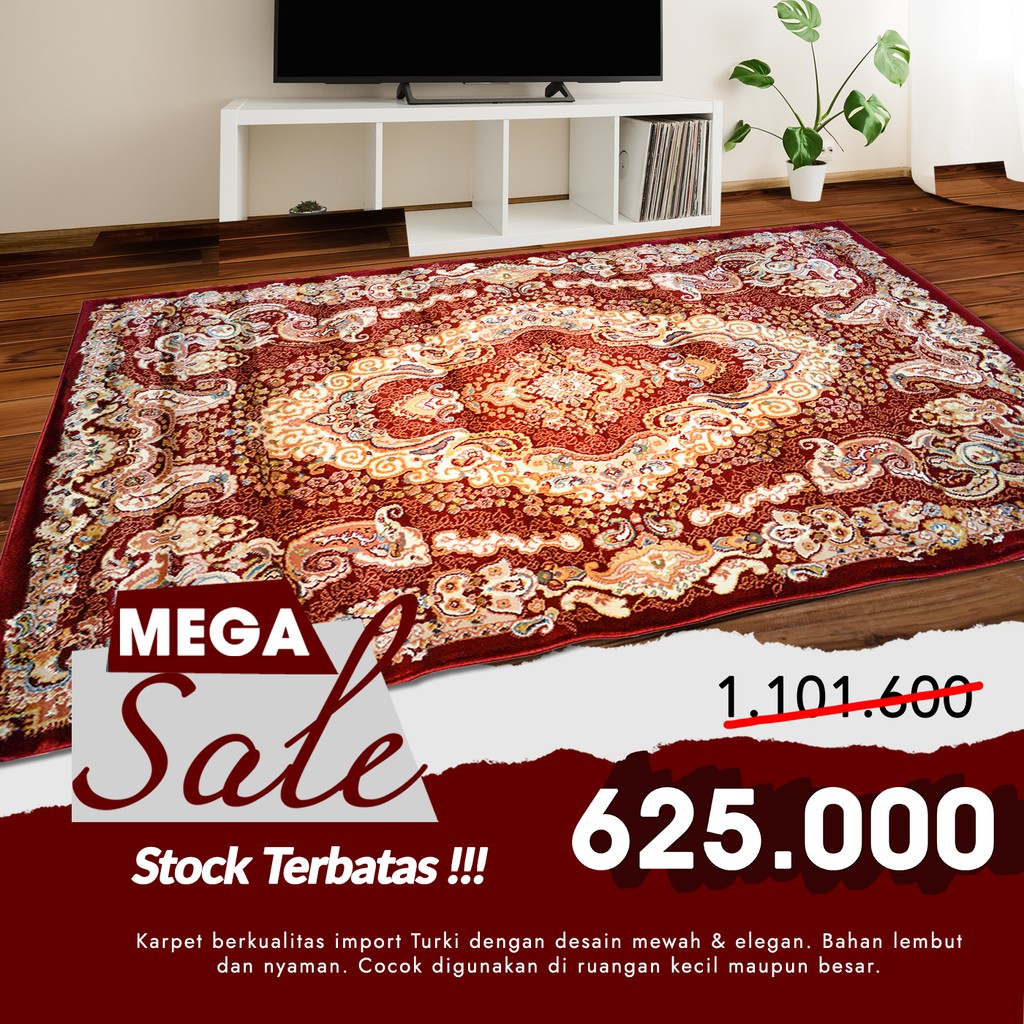 Karpet Permadani Tebal Sufi 120x170 Design Turki - 6105