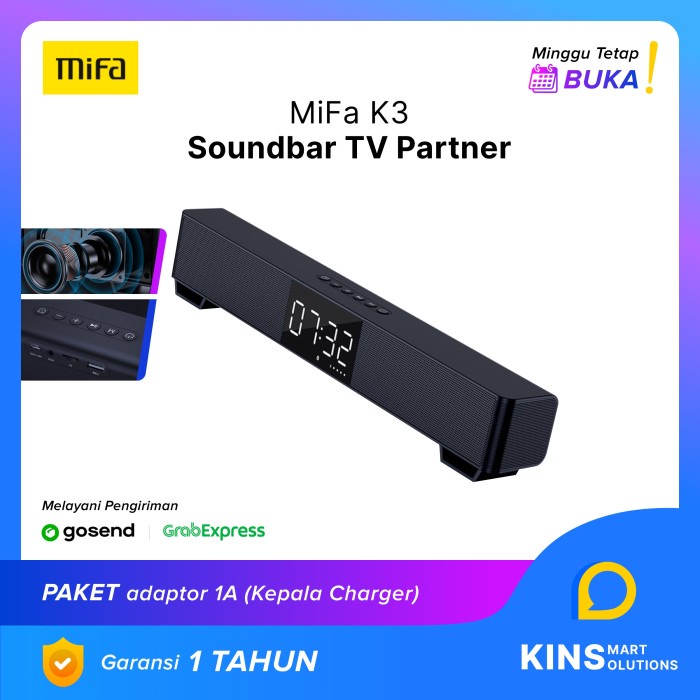 Xiaomi Mifa K3 Soundbar Mi TV Wired Wireless Bluetooth Speaker TWS - Hitam