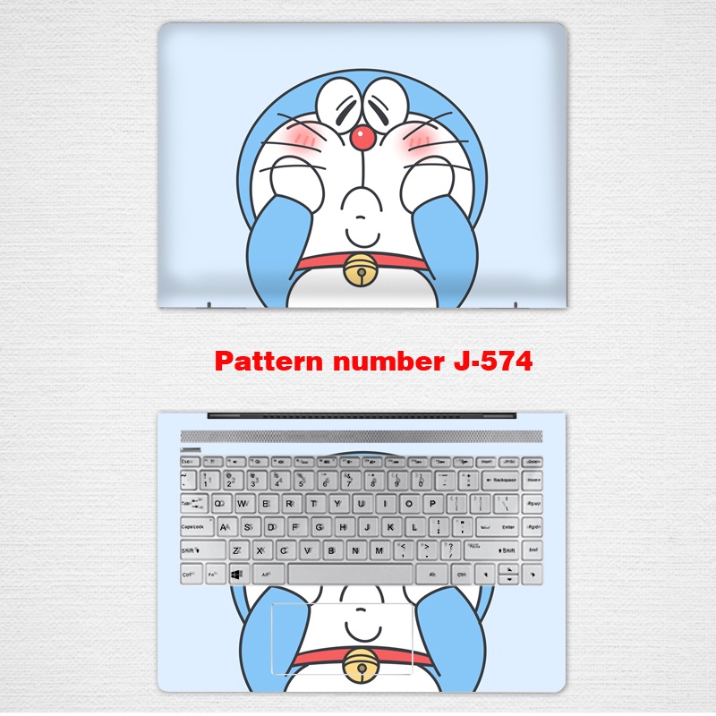 2pcs Stiker Pelindung Laptop Universal Motif Doraemon Ukuran 12 13 14 15.6 Inch ACER Swift Nitro 5 aspire AN515-52 AN515-55